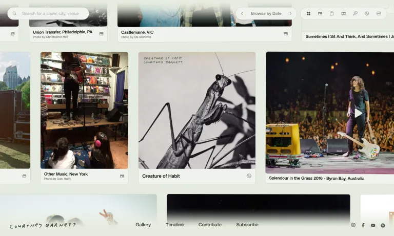 Courtney Barnett Live Archive project image
